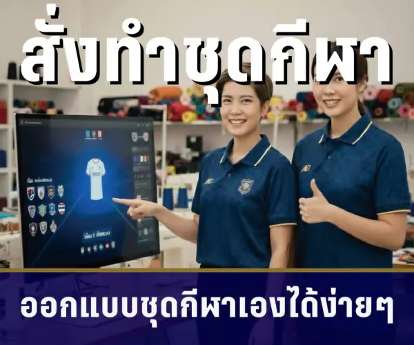 รับผลิตเสื้อกีฬา เสื้อฟุตบอลพิมพ์ลายออกแบบของคุณเอง